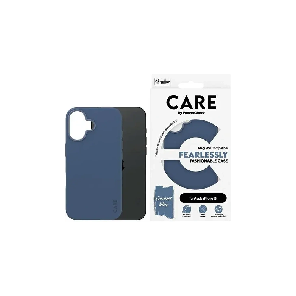 Hurtownia GSM - CARE de la PanzerGlass Fashion MagSafe Apple iPhone 16 albastru - PZG971 - {ean13} - Hurt