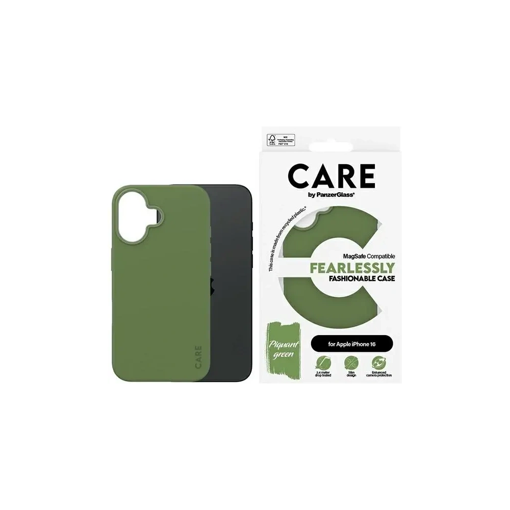 Wholesale CARE by PanzerGlass Fashion MagSafe Apple iPhone 16 green - PZG972 - {ean13} - Hurt