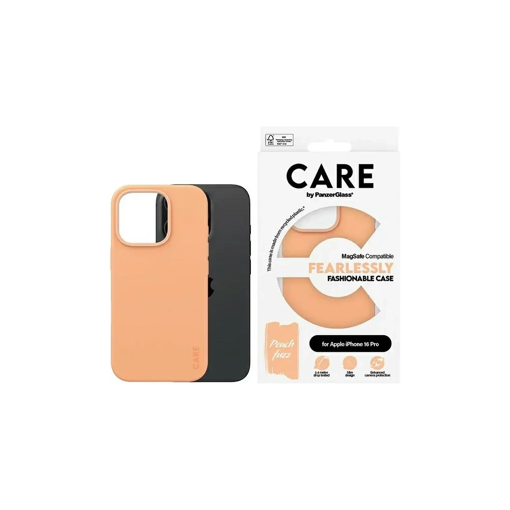 Hurtownia GSM - CARE od PanzerGlass Fashion MagSafe Apple iPhone 16 Pro broskev - PZG977 - {ean13} - Hurt