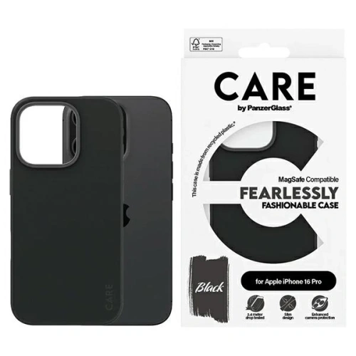 Etui CARE by PanzerGlass Fashion MagSafe do Apple iPhone 16 Pro czarny