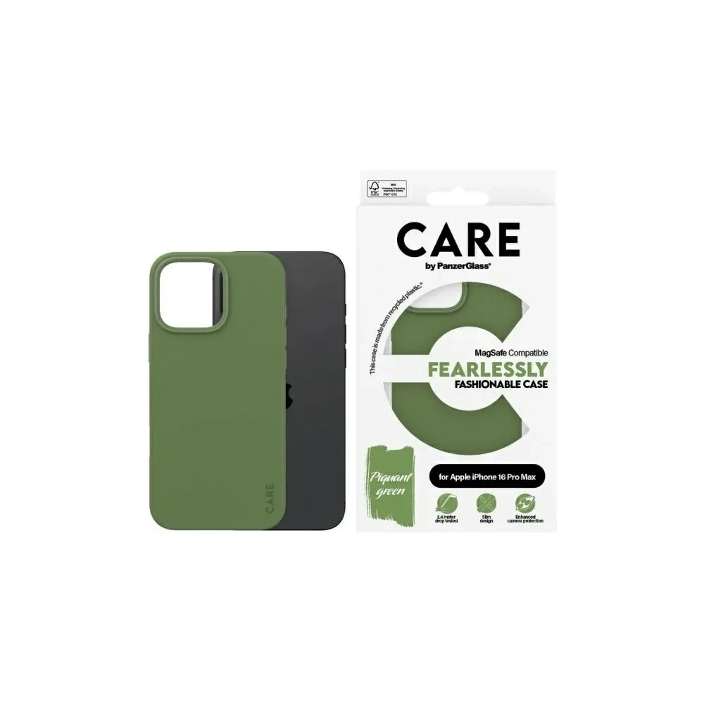 Hurtownia GSM - CARE von PanzerGlass Fashion MagSafe Apple iPhone 16 Pro Max grün - PZG982 - {ean13} - Hurt
