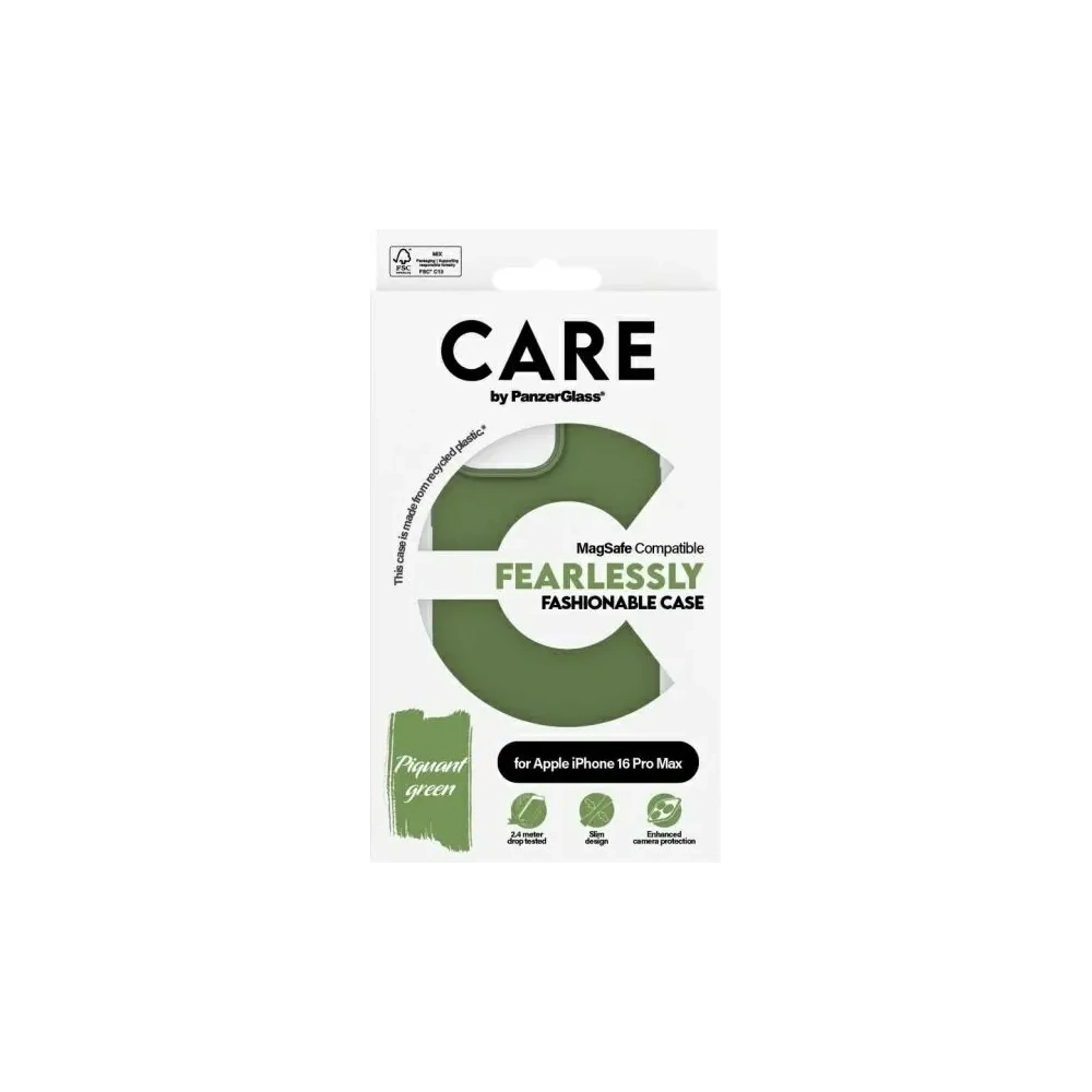 Hurtownia GSM - CARE von PanzerGlass Fashion MagSafe Apple iPhone 16 Pro Max grün - PZG982 - {ean13} - Hurt