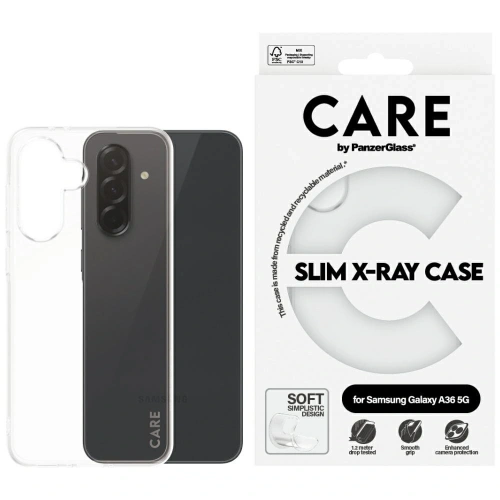 Etui CARE by PanzerGlass Fashion X-Ray do Samsung Galaxy A36 5G przezroczysty