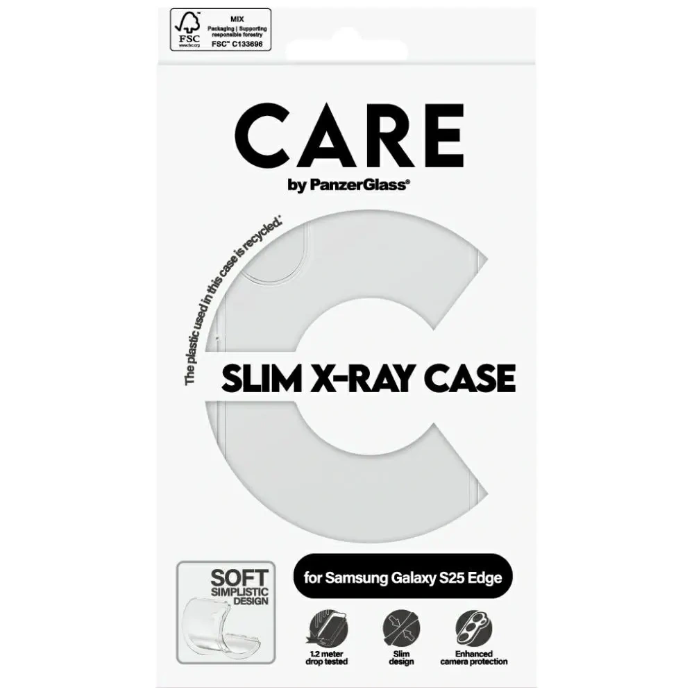 Hurtownia GSM - CARE od PanzerGlass Fashion X-Ray Samsung Galaxy S25 Edge čirý - PZG990 - {ean13} - Hurt