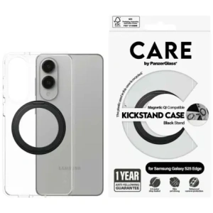 Hurtownia GSM - Etui CARE by PanzerGlass Feature Black Kickstand & QI do Samsung Galaxy S25 Edge przezroczysty - PZG992 - {ean13} - Hurt