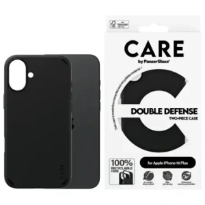 Hurtownia GSM - CARE od PanzerGlass Funkce Double Defense Case Apple iPhone 16 Plus černá - PZG993 - {ean13} - Hurt