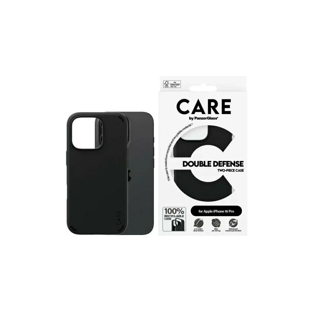Hurtownia GSM - CARE von PanzerGlass Feature Double Defense Case für Apple iPhone 16 Pro schwarz - PZG994 - {ean13} - Hurt