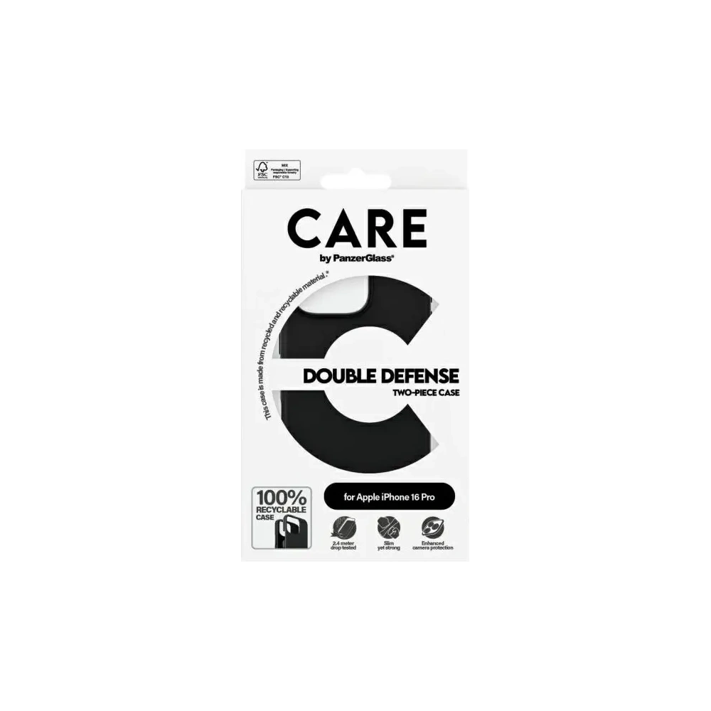 Hurtownia GSM - CARE von PanzerGlass Feature Double Defense Case für Apple iPhone 16 Pro schwarz - PZG994 - {ean13} - Hurt