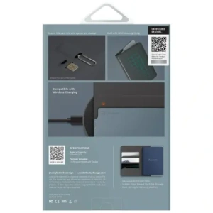 Hurtownia GSM - Etui na paszport UNIQ Belmont z Apple Find My blokada RFID szaro niebieski - UNIQ1549 - {ean13} - Hurt