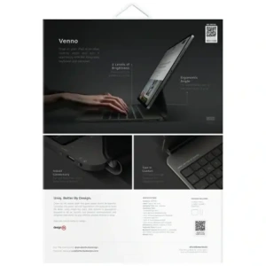 Hurtownia GSM - Etui z klawiaturą UNIQ Venno Pro Magnetic Smart do Apple iPad Pro 13" 2024 (7. generacji) czarny - UNIQ1551 - {ean13} - Hurt