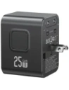 Hurtownia GSM - USAMS Cestovní adaptér CC309 2xUSB-C 25W 4v1 US/AU/EU/UK černý - USA1288 - {ean13} - Hurt