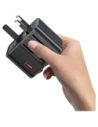 Hurtownia GSM - USAMS Cestovní adaptér CC309 2xUSB-C 25W 4v1 US/AU/EU/UK černý - USA1288 - {ean13} - Hurt