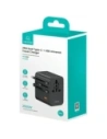 Hurtownia GSM - USAMS Cestovní adaptér CC309 2xUSB-C 25W 4v1 US/AU/EU/UK černý - USA1288 - {ean13} - Hurt