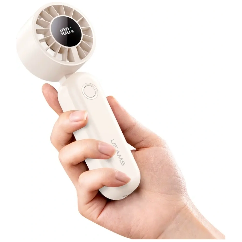 Hurtownia GSM - USAMS Mini ZB352 Skládací ruční ventilátor 1200mAh béžový - USA1290 - {ean13} - Hurt