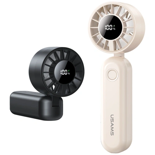 Składany wiatrak ręczny USAMS Mini ZB352 1200mAh czarny