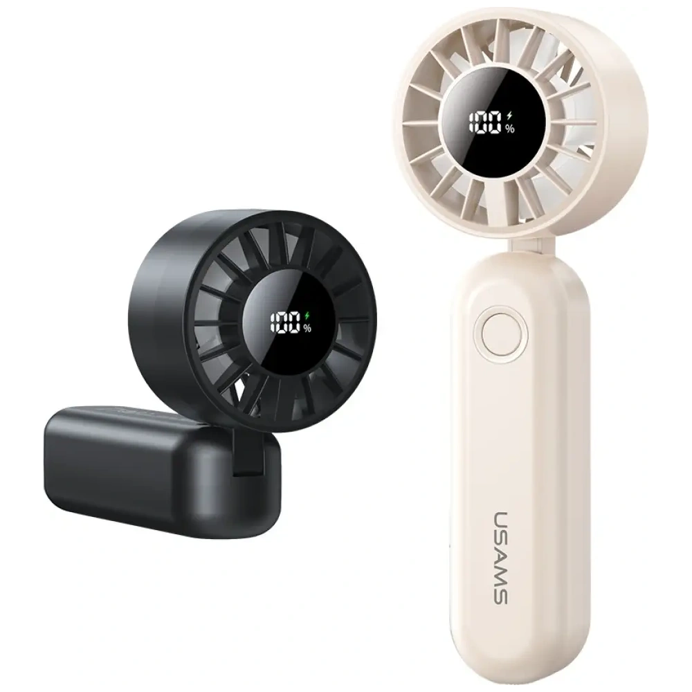 Hurtownia GSM - USAMS Mini ZB352 Skládací ruční ventilátor 1200mAh černý - USA1291 - {ean13} - Hurt
