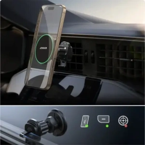 Hurtownia GSM - Joyroom JR-ZS412 Qi2 15W Schwarze Auto Lüftungshalterung mit kabellosem Ladegerät - JYR1252 - {ean13} - Hurt
