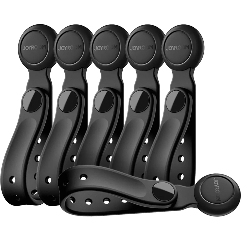 Hurtownia GSM - Joyroom JR-ZS422 Silikon-Kabelbinder mit Magnet Schwarz [6 PACK] - JYR1253 - {ean13} - Hurt