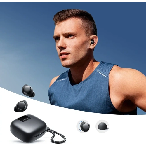 Bezprzewodowe słuchawki dokanałowe Joyroom Jdots JR-DB3 Bluetooth 5.4 TWS czarne