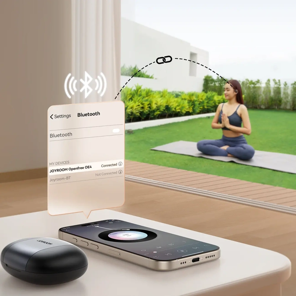 Hurtownia GSM - Bezprzewodowe słuchawki Joyroom Openfree JR-OE4 open-ear Bluetooth 5.4 TWS czarne - JYR1255 - {ean13} - Hurt