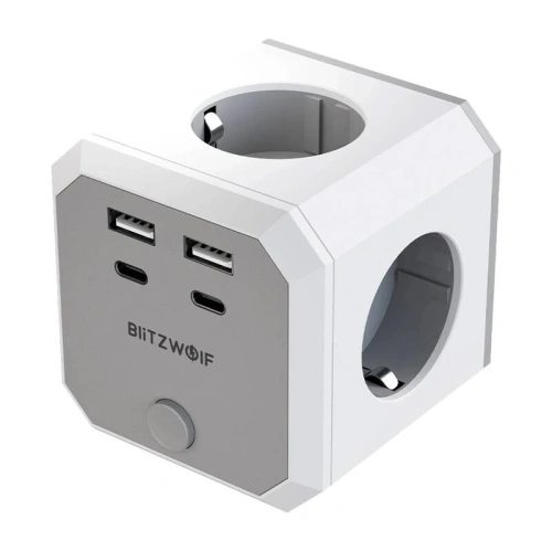 Kostka zasilająca BlitzWolf BW-EC2 8w1 4xAC / 2xUSB-A / 2xUSB-C