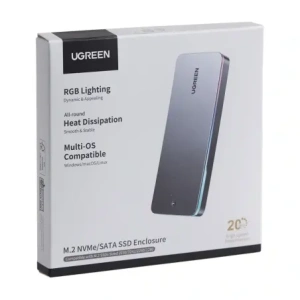 Wholesale UGREEN CM777 SSD Enclosure, NVMe/SATA, 20Gbps, USB-C - UGR5648 - {ean13} - Hurt