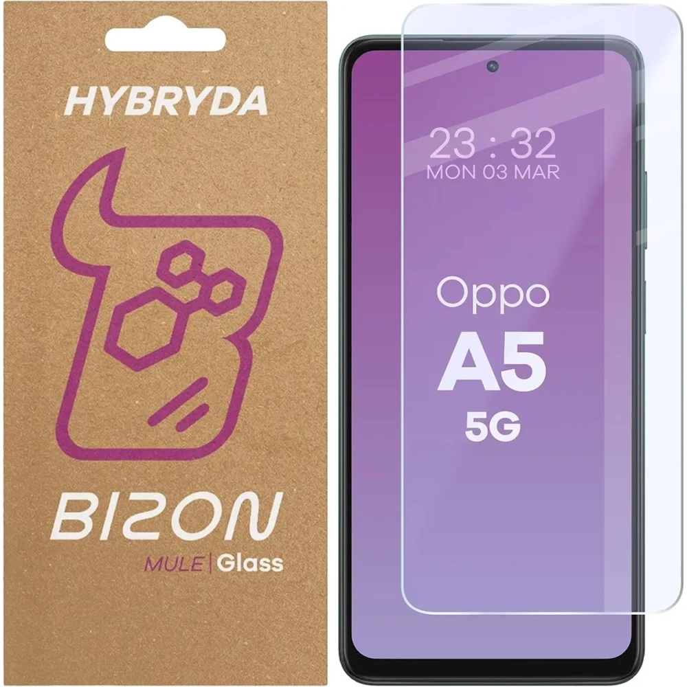 Hurtownia GSM - Elastyczne szkło hybrydowe Bizon Glass Mule do Oppo A5 Pro 5G - BIZ9525 - {ean13} - Hurt