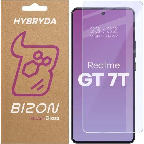 Elastyczne szkło hybrydowe Bizon Glass Mule do Realme GT 7T