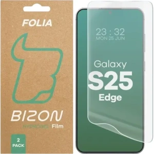 Wholesale Bizon Glass Hydrogel Front Samsung Galaxy S25 Edge [2 PACK] - BIZ9528 - {ean13} - Hurt
