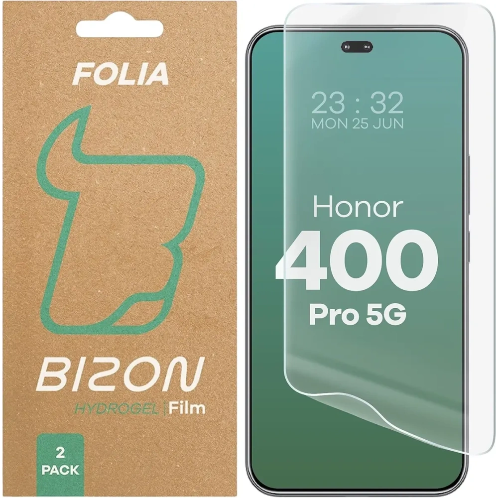Hurtownia GSM - Folia hydrożelowa na ekran Bizon Glass Hydrogel Front do Honor 400 Pro 5G [2 PACK] - BIZ9530 - {ean13} - Hurt