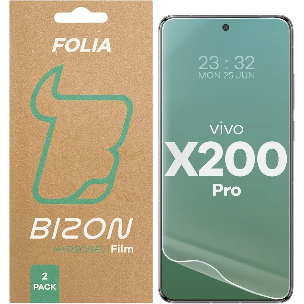 Hurtownia GSM - Bizon Glass Hydrogel Front Vivo X200 Pro [2 PACK] - BIZ9532 - {ean13} - Hurt