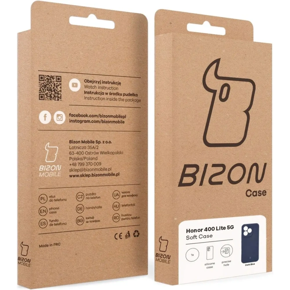 Hurtownia GSM - Husa Bizon Soft Case Honor 400 Lite 5G albastru închis - BIZ9534 - {ean13} - Hurt
