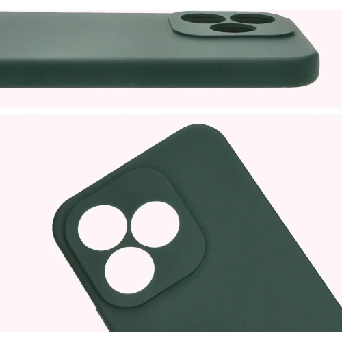 Silikonowe etui Bizon Soft Case do Honor 400 Lite 5G ciemnozielone