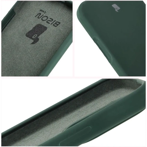 Silikonowe etui Bizon Soft Case do Honor 400 Lite 5G ciemnozielone