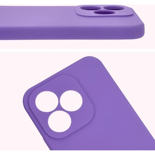 Silikonowe etui Bizon Soft Case do Honor 400 Lite 5G fioletowe