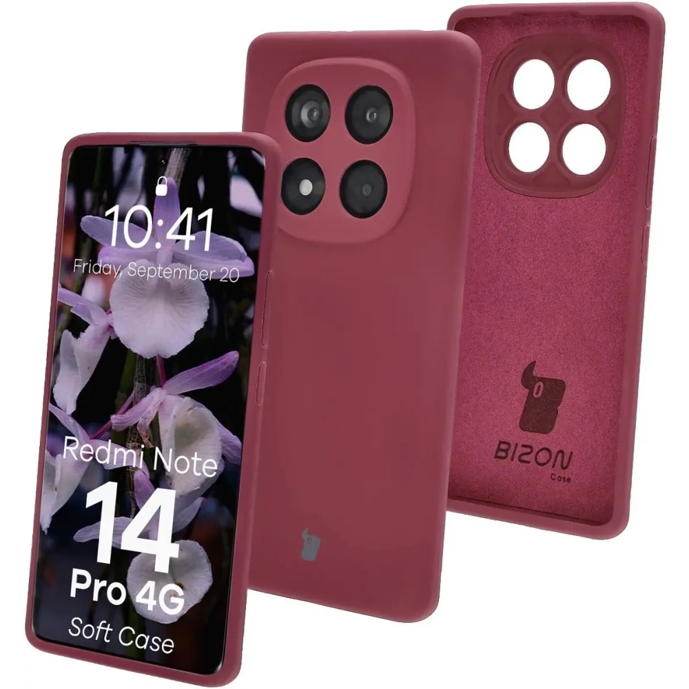 Hurtownia GSM - Husă Bizon Soft pentru Xiaomi Redmi Note 14 Pro 4G violet închis - BIZ9539 - {ean13} - Hurt