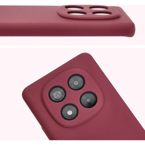 Silikonowe etui Bizon Soft Case do Xiaomi Redmi Note 14 Pro 4G ciemnofioletowe