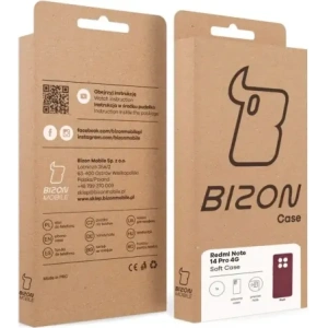 Hurtownia GSM - Husă Bizon Soft pentru Xiaomi Redmi Note 14 Pro 4G violet închis - BIZ9539 - {ean13} - Hurt