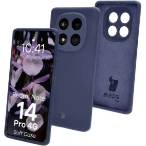 Hurtownia GSM - Husă Bizon Soft pentru Xiaomi Redmi Note 14 Pro 4G albastru închis - BIZ9540 - {ean13} - Hurt