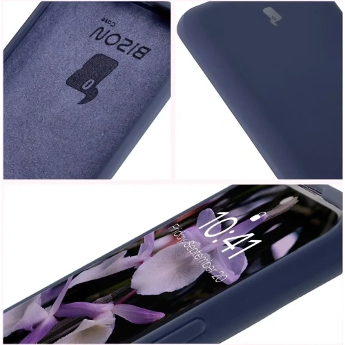 Silikonowe etui Bizon Soft Case do Xiaomi Redmi Note 14 Pro 4G ciemnoniebieskie