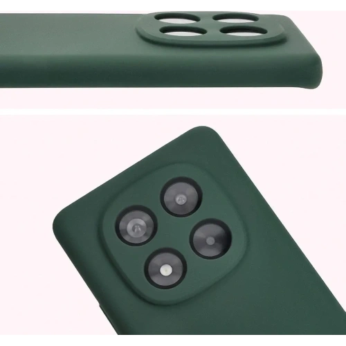 Silikonowe etui Bizon Soft Case do Xiaomi Redmi Note 14 Pro 4G ciemnozielone