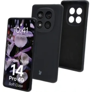 Hurtownia GSM - Husă Bizon Soft pentru Xiaomi Redmi Note 14 Pro 4G neagră - BIZ9542 - {ean13} - Hurt