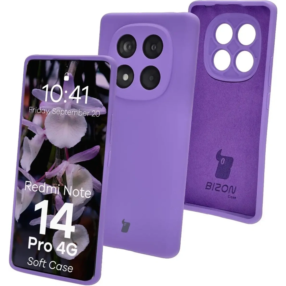 Hurtownia GSM - Bizon Soft Case Xiaomi Redmi Note 14 Pro 4G lila - BIZ9543 - {ean13} - Hurt
