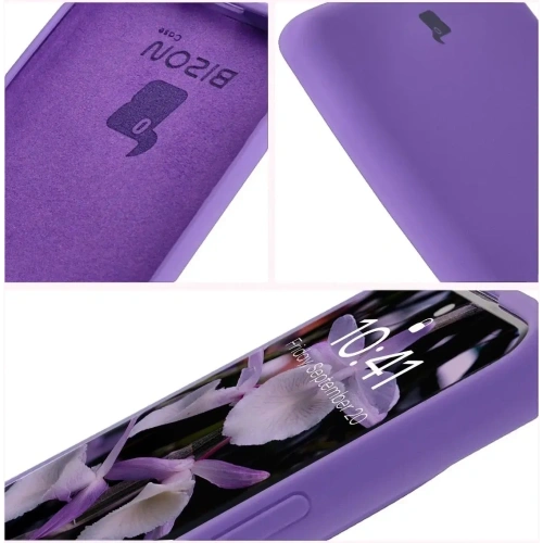 Silikonowe etui Bizon Soft Case do Xiaomi Redmi Note 14 Pro 4G fioletowe