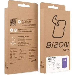 Hurtownia GSM - Silikonowe etui Bizon Soft Case do Xiaomi Redmi Note 14 Pro 4G fioletowe - BIZ9543 - {ean13} - Hurt