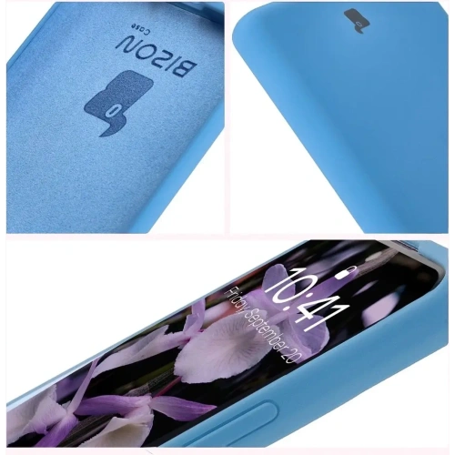 Silikonowe etui Bizon Soft Case do Xiaomi Redmi Note 14 Pro 4G niebieskie