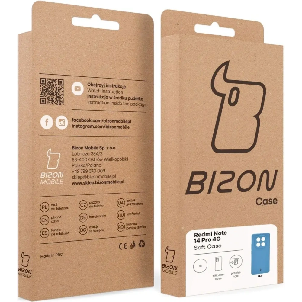 Hurtownia GSM - Bizon Soft Case Xiaomi Redmi Note 14 Pro 4G kék - BIZ9544 - {ean13} - Hurt