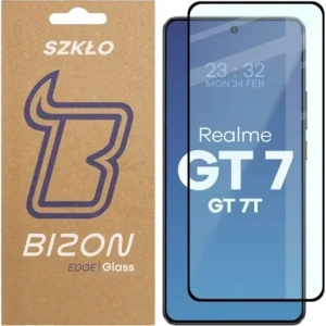 Hurtownia GSM - Szkło hartowane Bizon Glass Edge 2 do Realme GT 7 / Realme GT 7T czarna ramka - BIZ9545 - {ean13} - Hurt