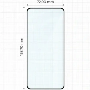 Hurtownia GSM - Bizon Glass Edge 2 Realme GT 7 / Realme GT 7T černý rám - BIZ9545 - {ean13} - Hurt