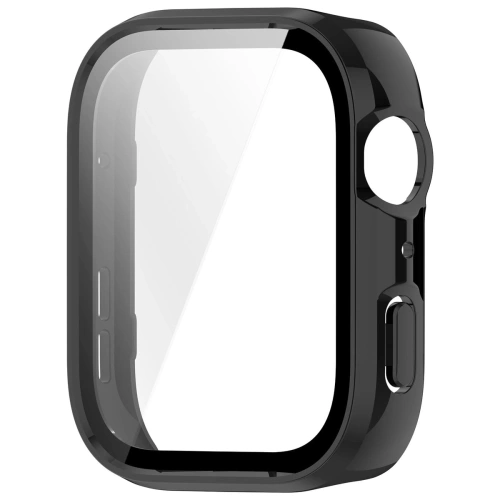 Etui ze szkłem do zegarka Bizon Case+Glass Watch do Huawei Watch Fit 4 czarne